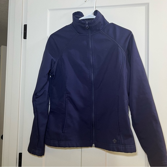 Columbia OMNI-SHIELD Jacket Women's Full Zip Softshell Fleece Navy Blue Size M - Picture 5 of 8